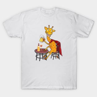 Giraffe Drinks T-Shirt